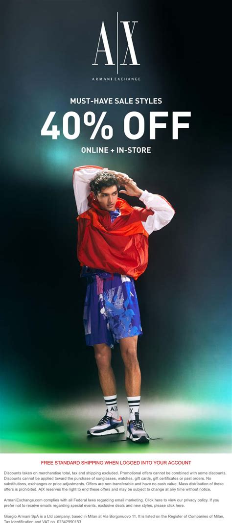 armani exchange uk discount code